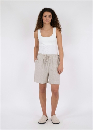 Santo soft linen shorts Natural Neo Noir 